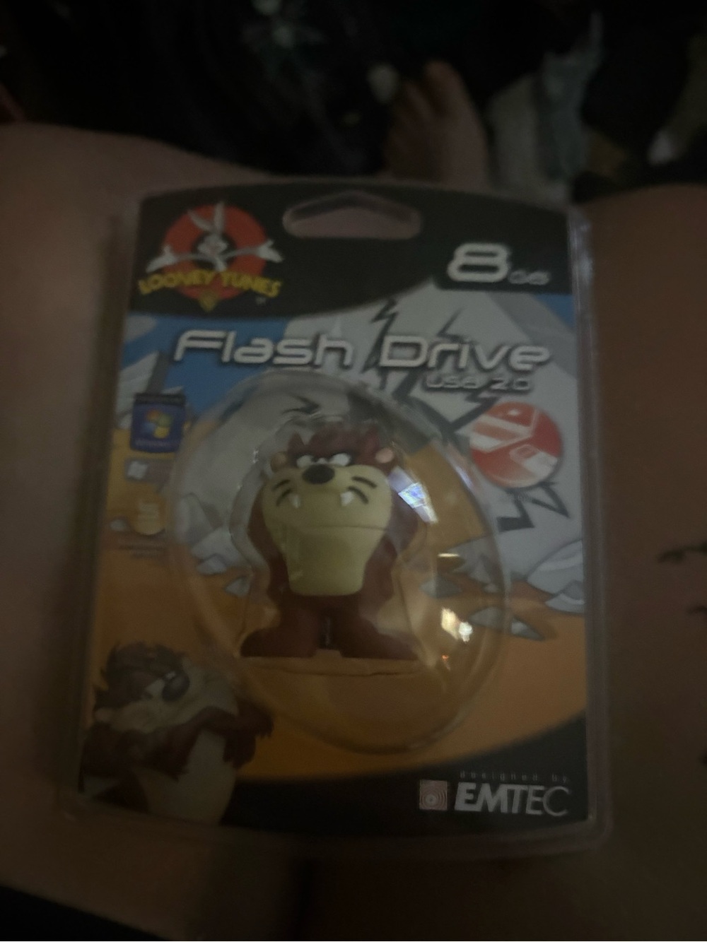 Looney Tunes Taz Brown USB Flash Drive - Brown USB 8GB